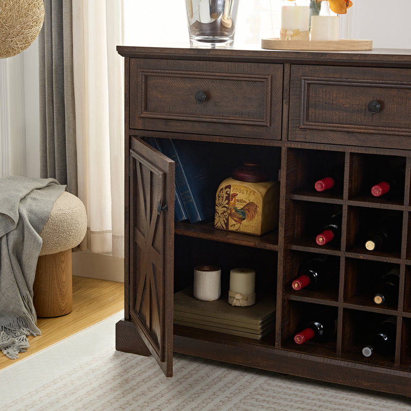 Gray wash buffet top
